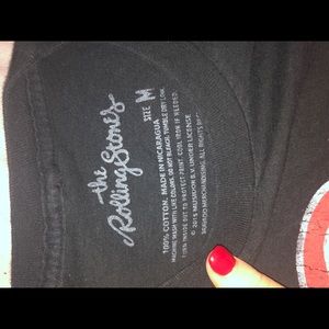 THE ROLLING STONES The Rolling Stones Band T-shirt Band T Men's L size cotton black type Vintage Second Hand